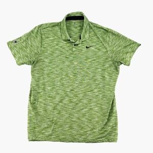 Nike Dri-FIT Golf Polo Shirt Mens XL Green Space Dye Dallas Cowboys Logo